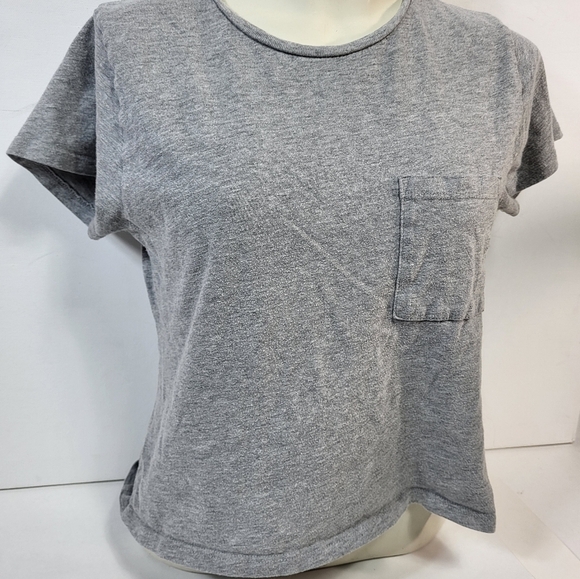 Good American Grey Crop Tee - Picture 4 of 6